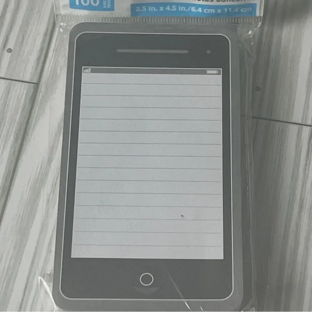iPhone Style Cute 100 Pack Sticky Message Notes Stationery  New in Package